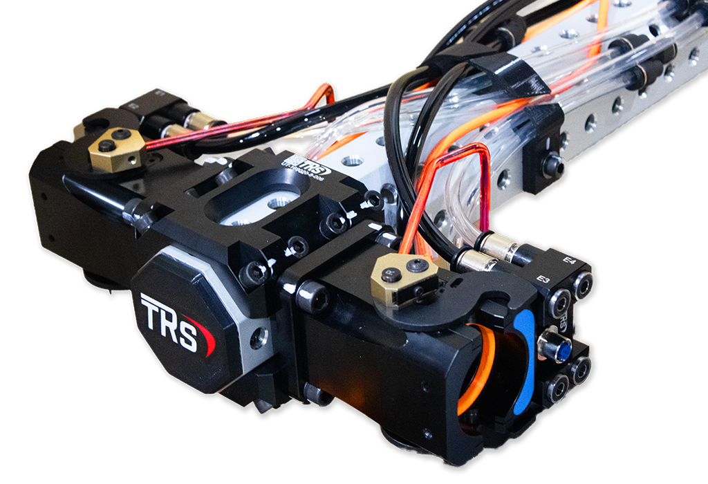 Boom rod transfer tooling, front view